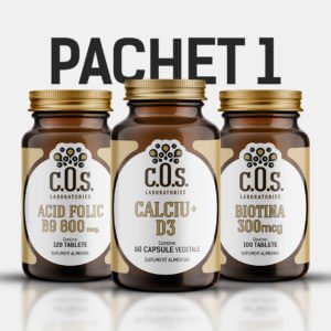 Acid Folic B9 + Calciu & D3 + BIOTINA